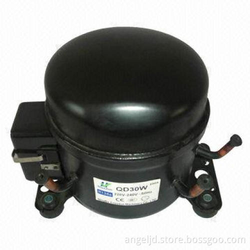 Stainless steel compressor used for water dispenser cooling, with 220-240/50-60 V/Hz